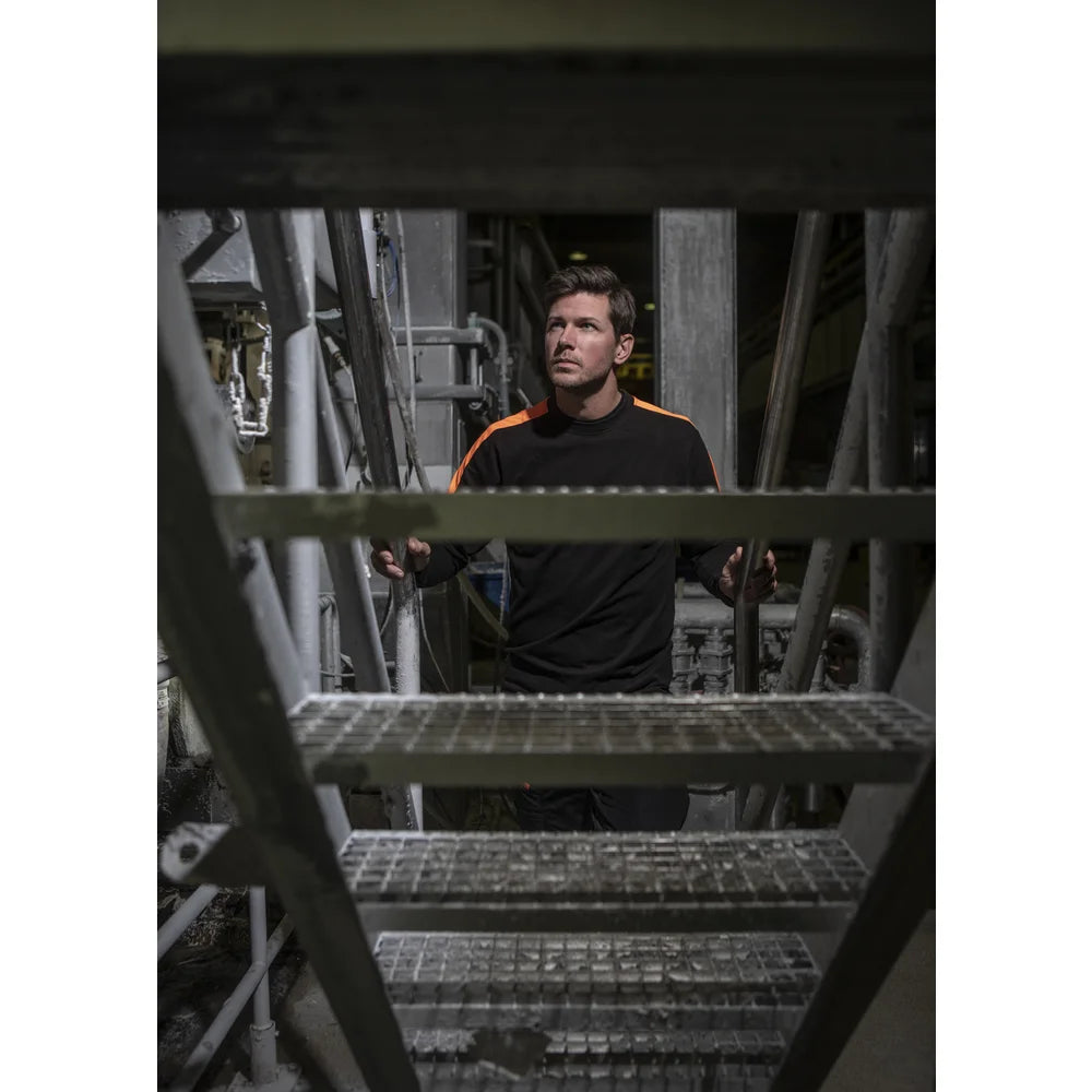 Projob Workwear 2020 T-Shirt mit langen Ärmeln und fluoreszierenden Einlagen 642020