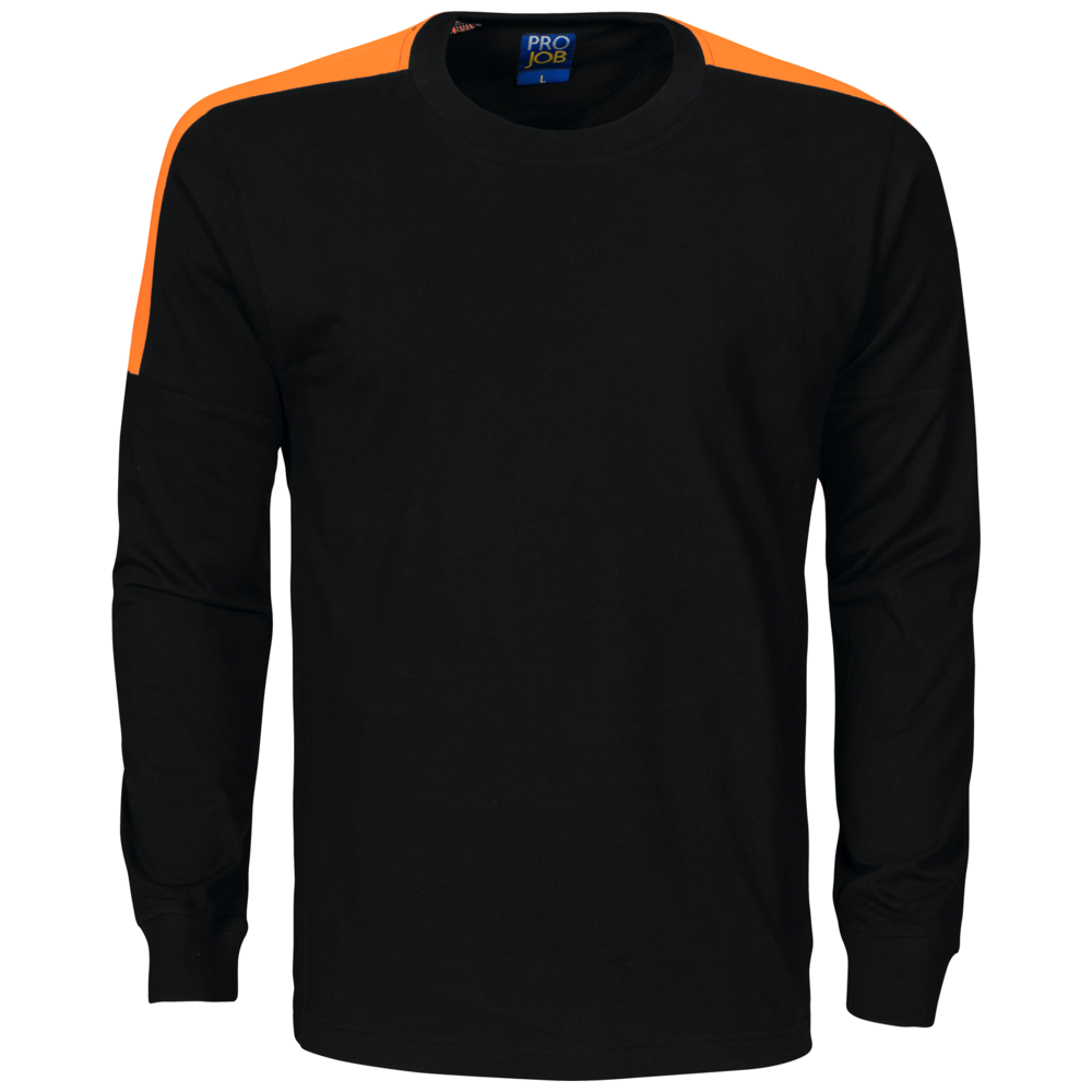 Projob Workwear 2020 T-Shirt mit langen Ärmeln und fluoreszierenden Einlagen 642020
