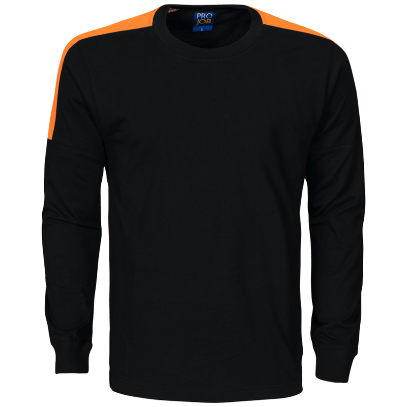 Projob Workwear 2020 T-Shirt Long Sleeves With Fluorescent Inserts 642020