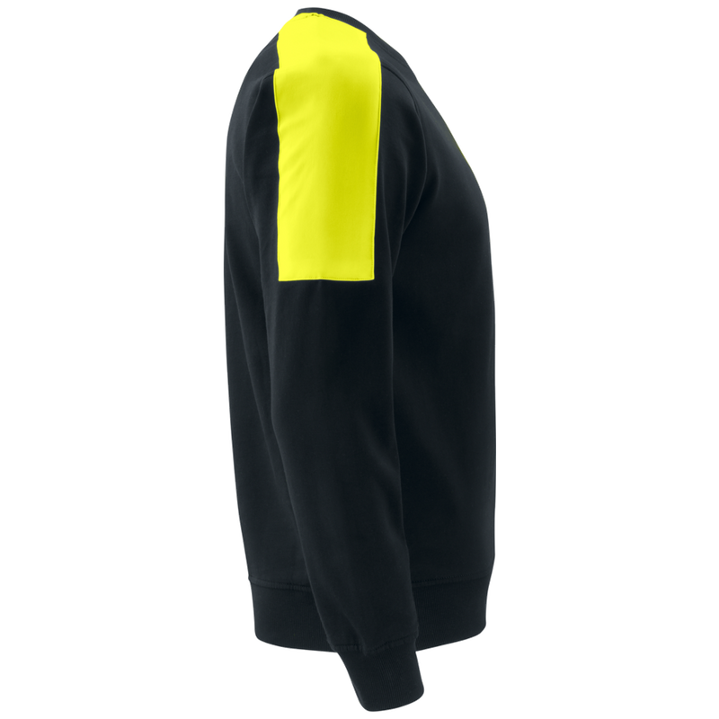 Projob Workwear 2125 Sweater Ronde Hals Met Fluo Inzetstukken 642125