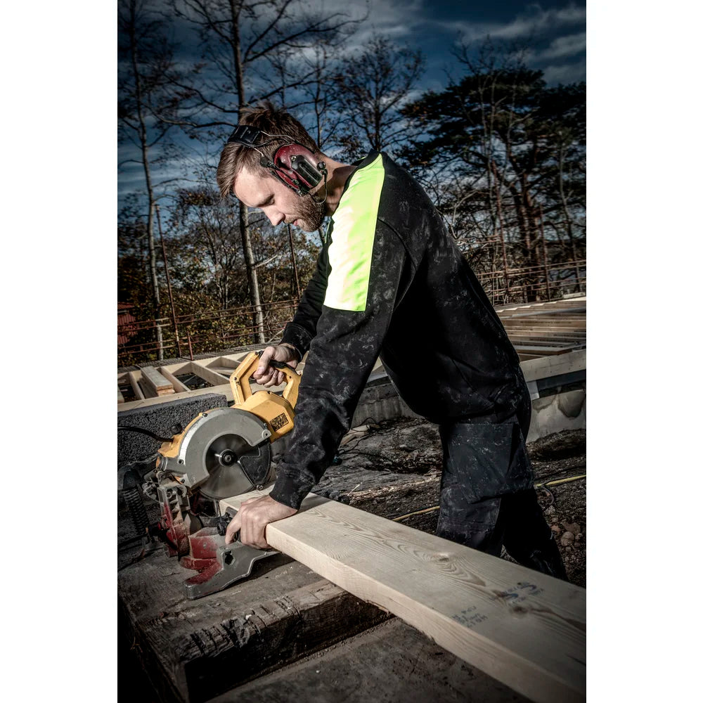 Projob Workwear 2125 Pullover rund um den Ausschnitt mit fluoreszierenden Einlagen 642125