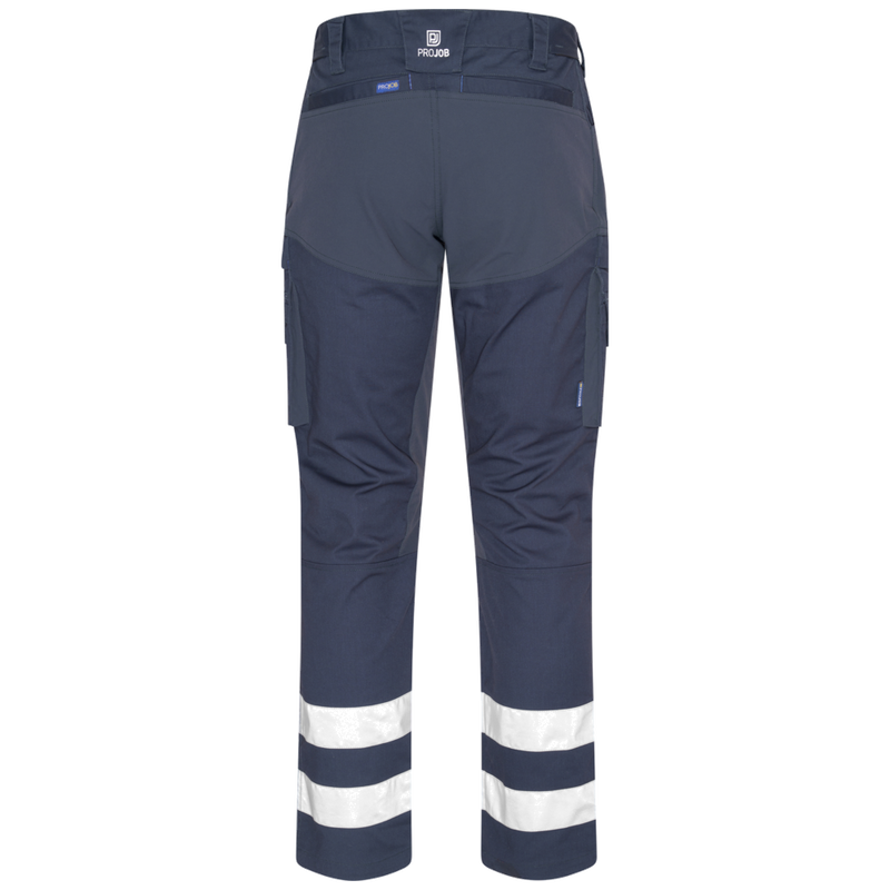 Projob Workwear 2509 Volledige Stretchbroek Met Kniezakken En Reflectiebanden 642509