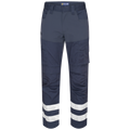 Projob Workwear 2509 Volledige Stretchbroek Met Kniezakken En Reflectiebanden 642509