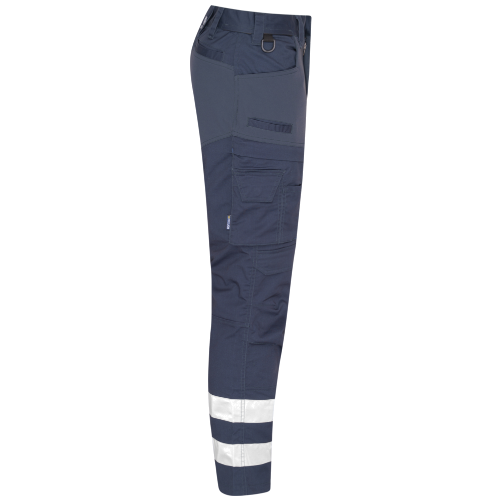 Projob Workwear 2509 Volledige Stretchbroek Met Kniezakken En Reflectiebanden 642509