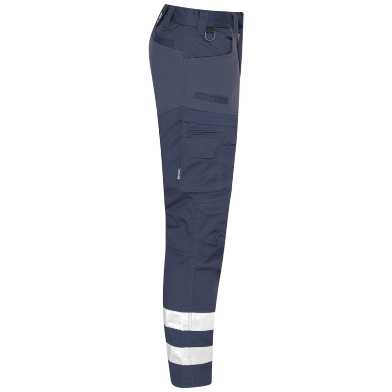 Projob Workwear 2509 Volledige Stretchbroek Met Kniezakken En Reflectiebanden 642509
