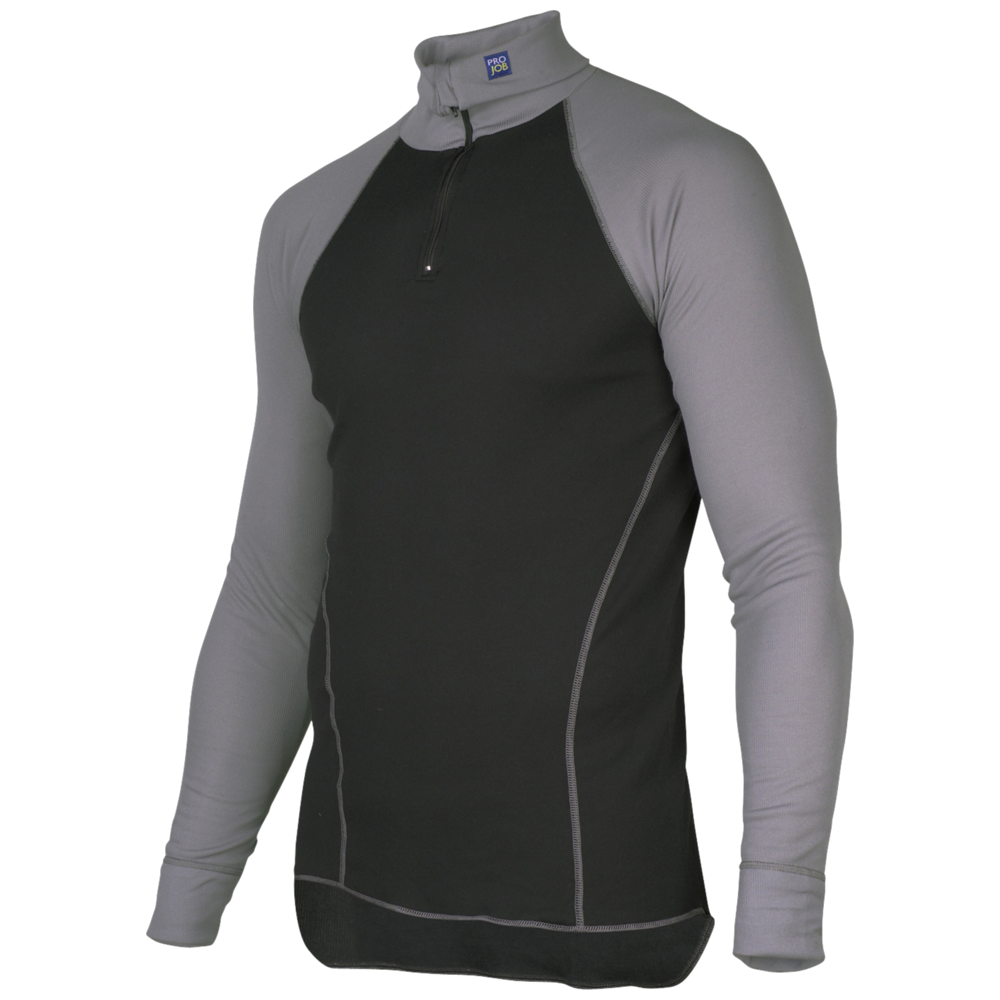 Projob Workwear 3103 Thermo-T-Shirt mit langen Ärmeln und kurzem Reißverschluss 643103