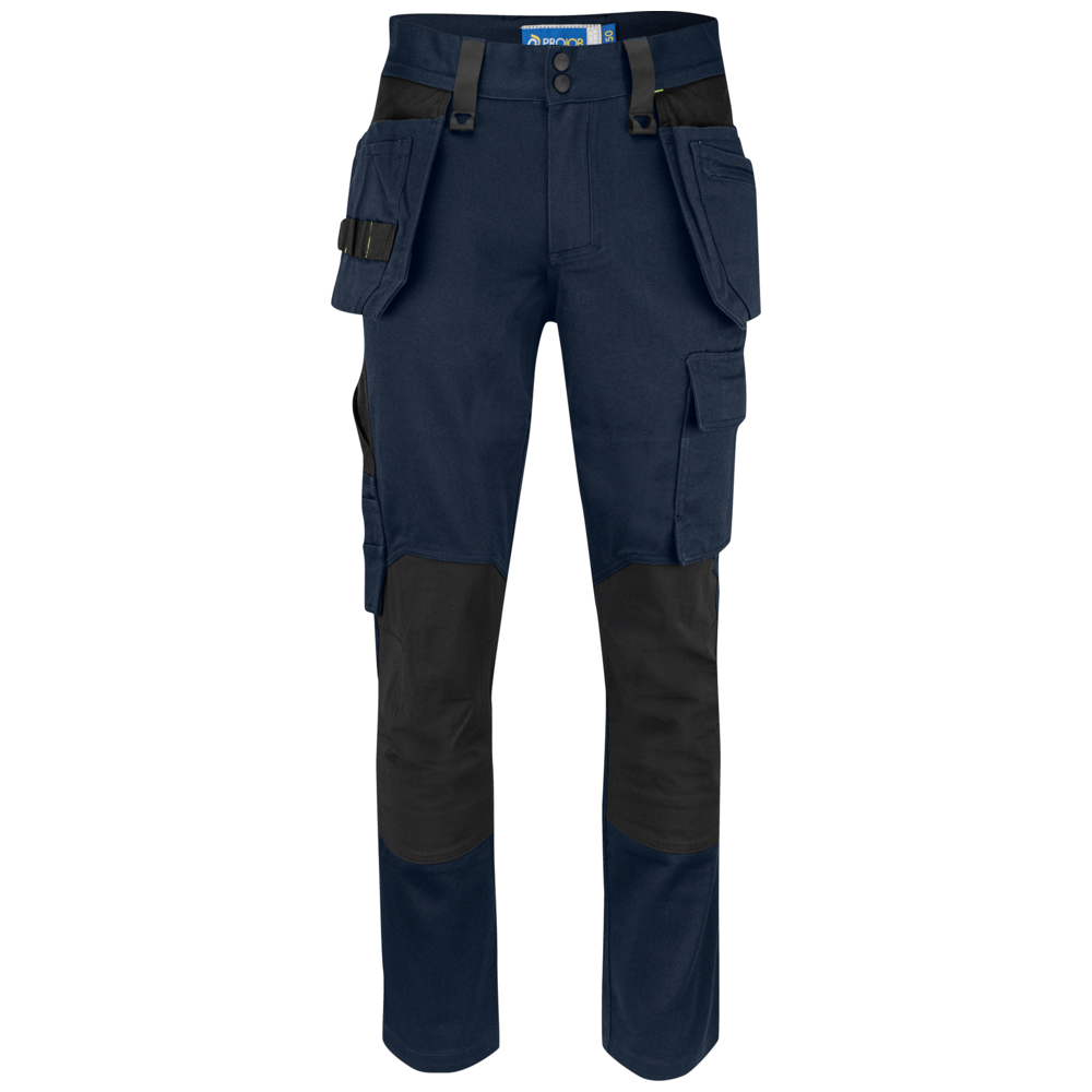 Projob Workwear 5560 Stretch Pants With Knee Pockets And Nail Pockets Cotton 645560