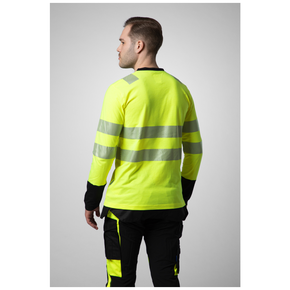 Projob Workwear 6014 Hi-Vis-T-Shirt mit langen Ärmeln EN ISO 20471 Klasse 3 646014