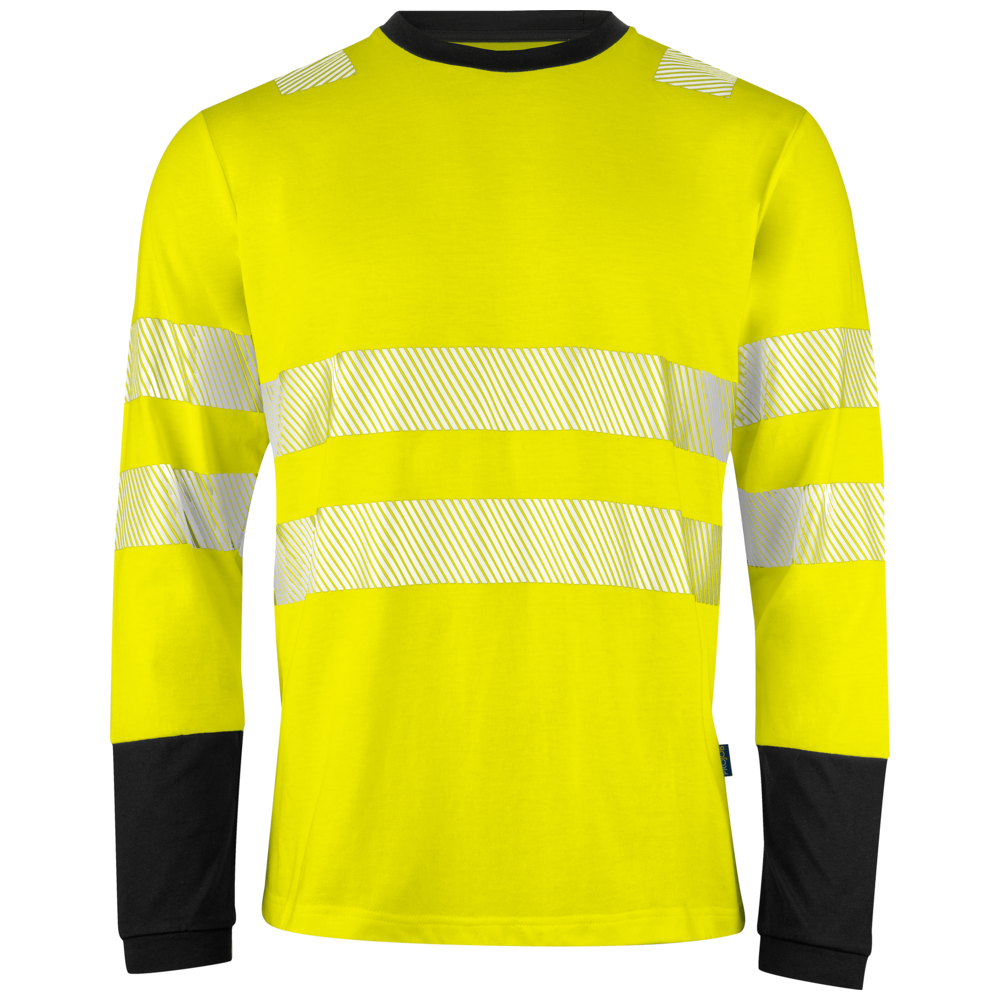Projob Workwear 6014 Hi-Vis-T-Shirt mit langen Ärmeln EN ISO 20471 Klasse 3 646014