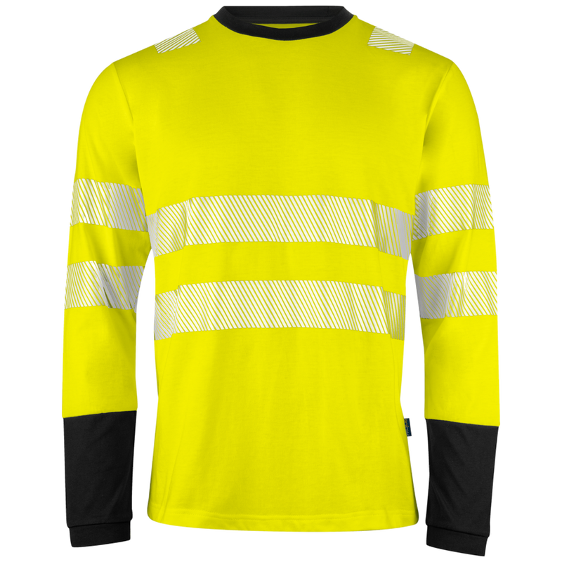 Projob Workwear 6014 Hi-vis T-Shirt Long Sleeves EN ISO 20471 Class 3 646014