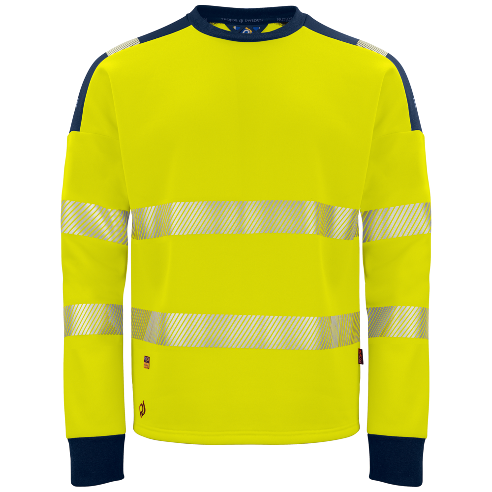Projob Workwear 6108 Signalisatiesweater Ronde Hals EN ISO 20471 Klasse 3 646108