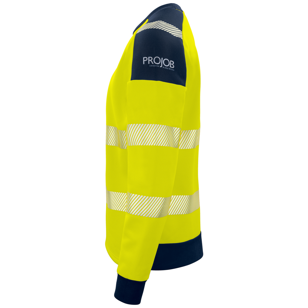Projob Workwear 6108 Hi-vis Sweater Round Neck EN ISO 20471 Class 3 646108
