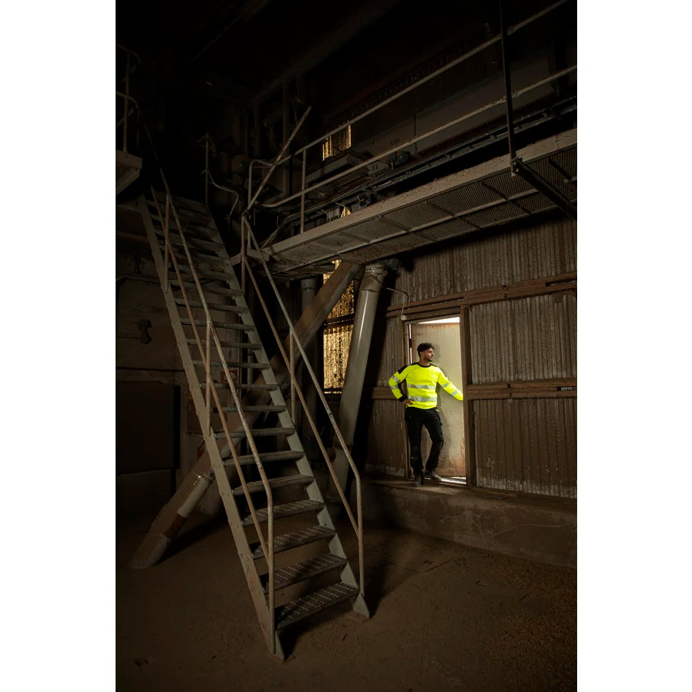 Projob Workwear 6108 Hi-vis Sweater Round Neck EN ISO 20471 Class 3 646108