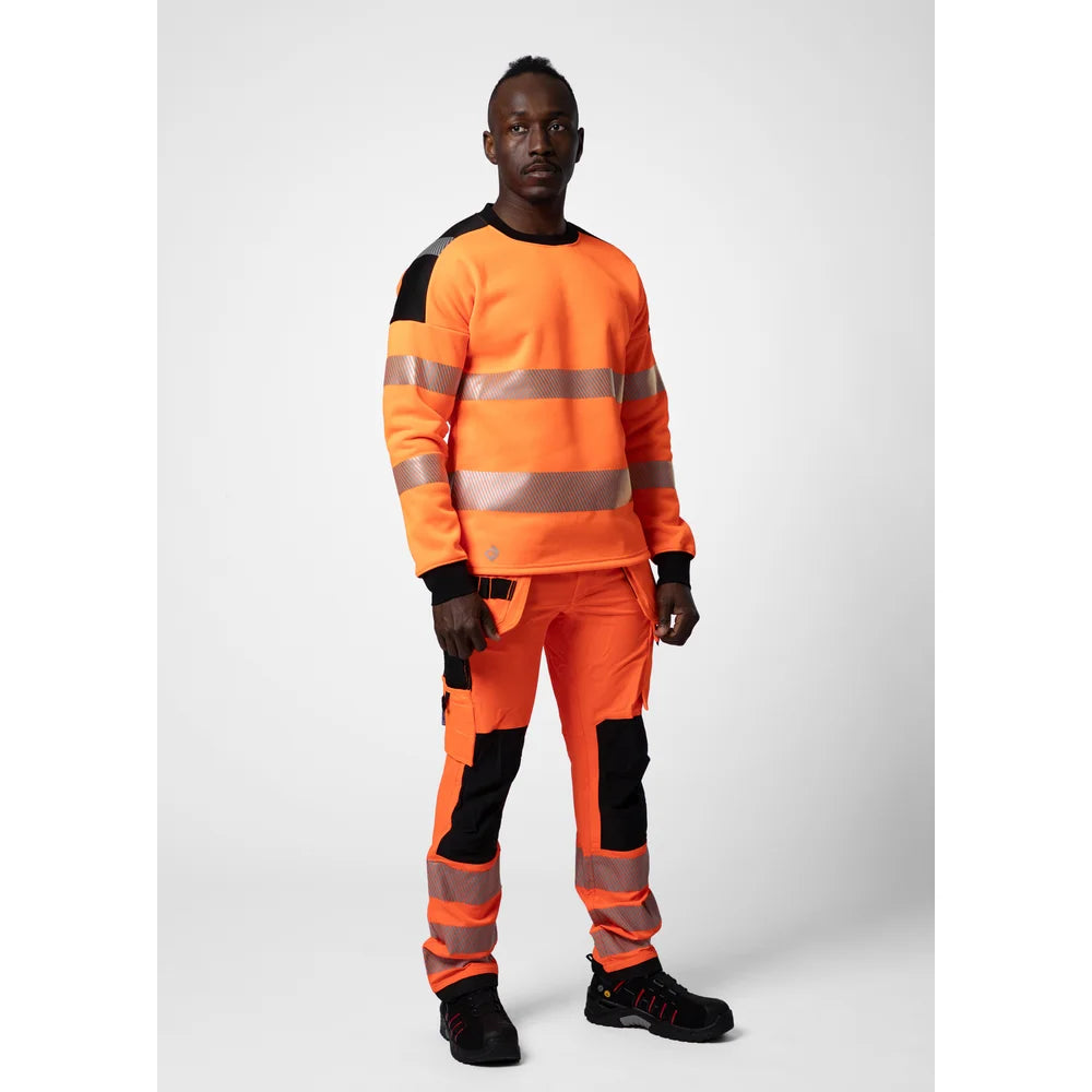 Projob Workwear 6108 Hi-vis Sweater Round Neck EN ISO 20471 Class 3 646108