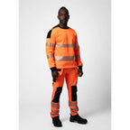 Projob Workwear 6108 Hi-vis Sweater Round Neck EN ISO 20471 Class 3 646108