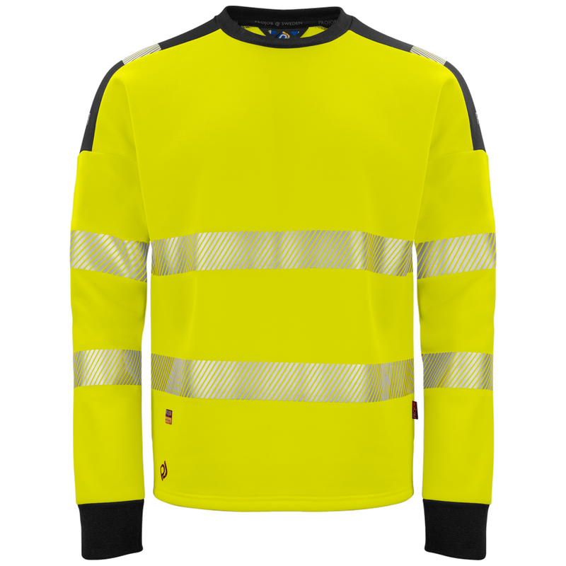 Projob Workwear 6108 Hi-Vis-Pullover mit Rundhals EN ISO 20471 Klasse 3 646108