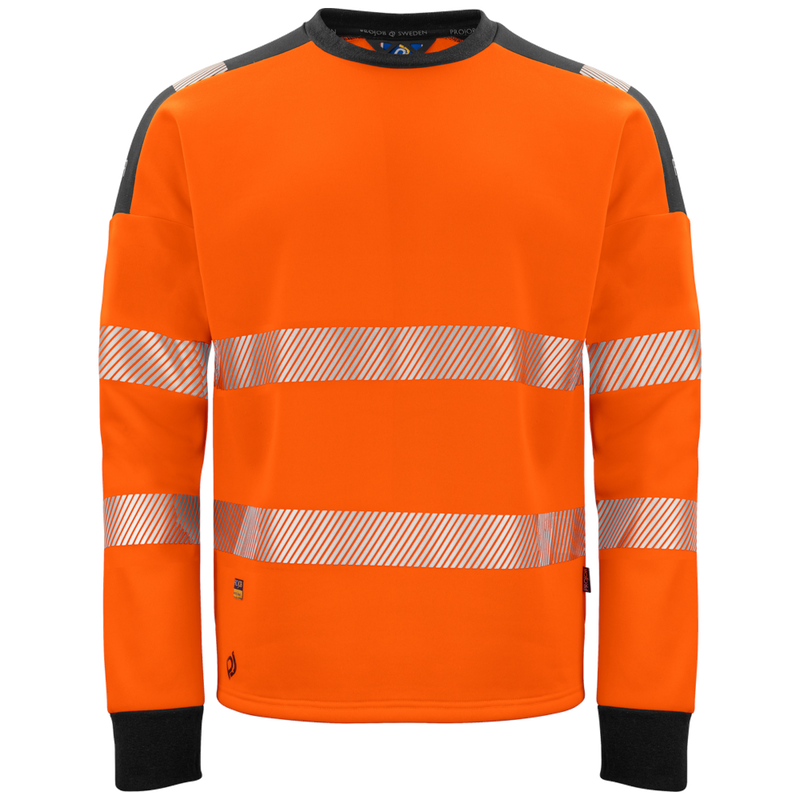 Projob Workwear 6108 Hi-Vis-Pullover mit Rundhals EN ISO 20471 Klasse 3 646108