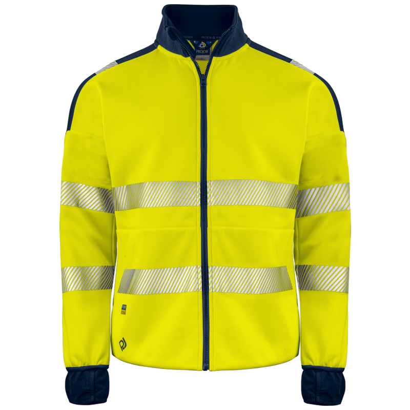 Projob Workwear 6109 Hi-Vis-Pullover mit langem Reißverschluss EN ISO 20471 Klasse 3 646109