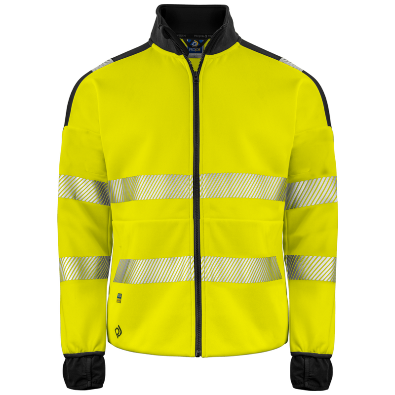 Projob Workwear 6109 Hi-Vis-Pullover mit langem Reißverschluss EN ISO 20471 Klasse 3 646109