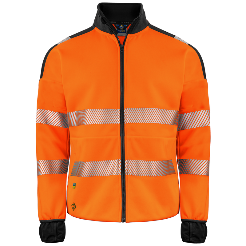 Projob Workwear 6109 Hi-Vis-Pullover mit langem Reißverschluss EN ISO 20471 Klasse 3 646109