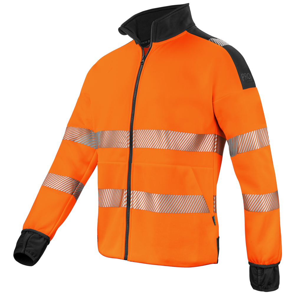Projob Workwear 6109 Hi-Vis-Pullover mit langem Reißverschluss EN ISO 20471 Klasse 3 646109