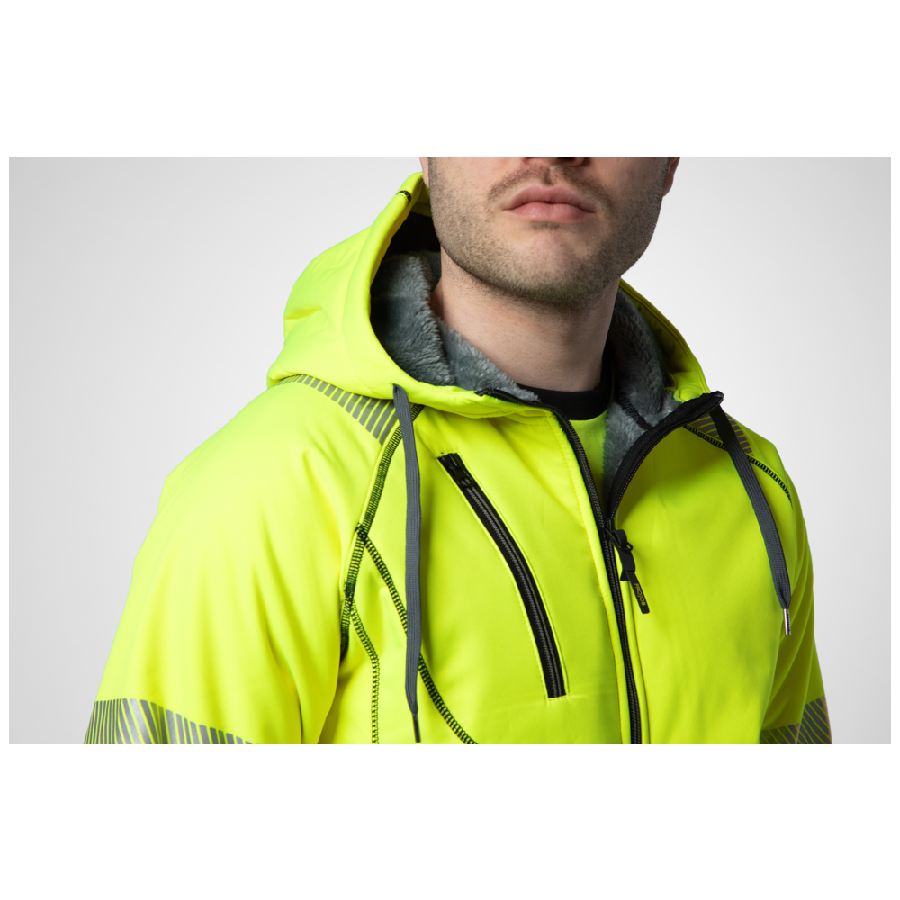 Projob Workwear 6130 Hi-Vis-Hoodie mit Futter EN ISO 20471 Klasse 3/2 646130
