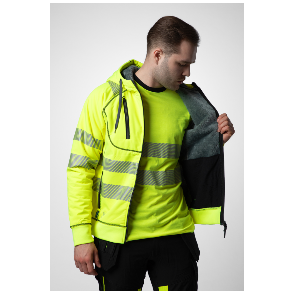 Projob Workwear 6130 Hi-Vis-Hoodie mit Futter EN ISO 20471 Klasse 3/2 646130