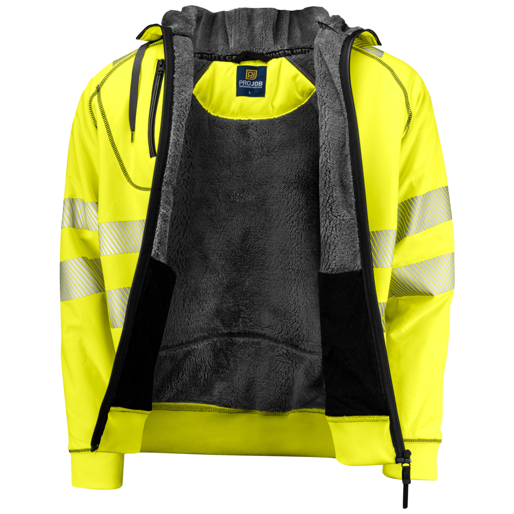 Projob Workwear 6130 Hi-Vis-Hoodie mit Futter EN ISO 20471 Klasse 3/2 646130