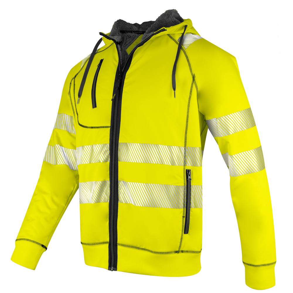 Projob Workwear 6130 Hi-Vis-Hoodie mit Futter EN ISO 20471 Klasse 3/2 646130
