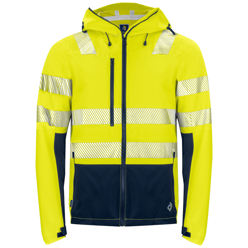 Projob Workwear 6416 Hi-vis Rain Jacket EN ISO 20471 Class 3 646416