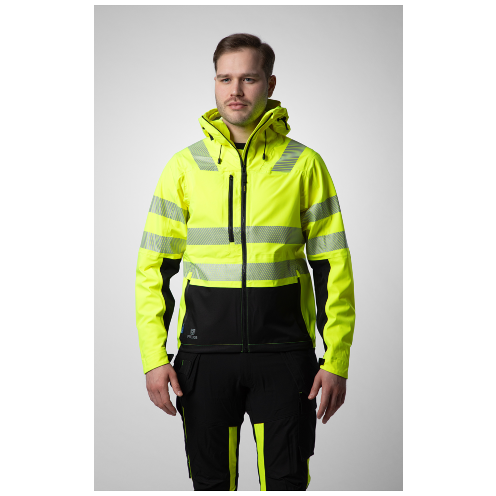 Projob Workwear 6416 Hi-Vis-Regenjacke EN ISO 20471 Klasse 3 646416