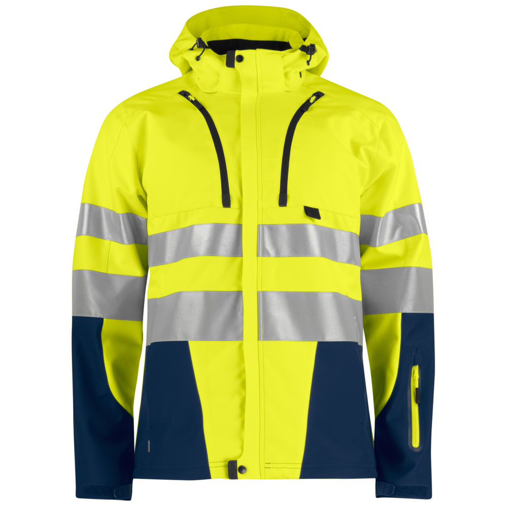 Projob Workwear 6419 Ongevoerde Signalisatiesoftshell EN ISO 20471 Klasse 3 646419