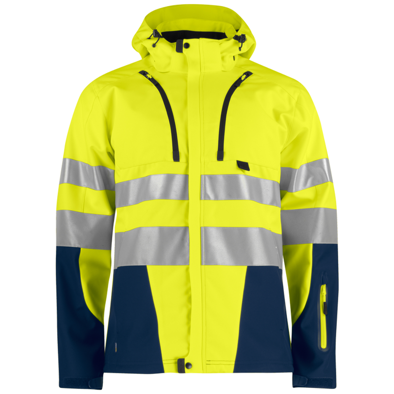 Projob Workwear 6419 Ongevoerde Signalisatiesoftshell EN ISO 20471 Klasse 3 646419