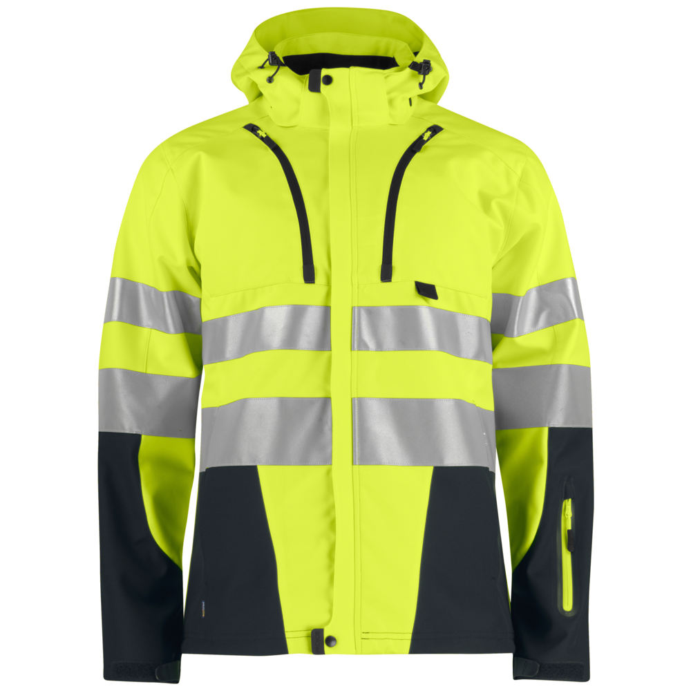 Projob Workwear 6419 Ongevoerde Signalisatiesoftshell EN ISO 20471 Klasse 3 646419