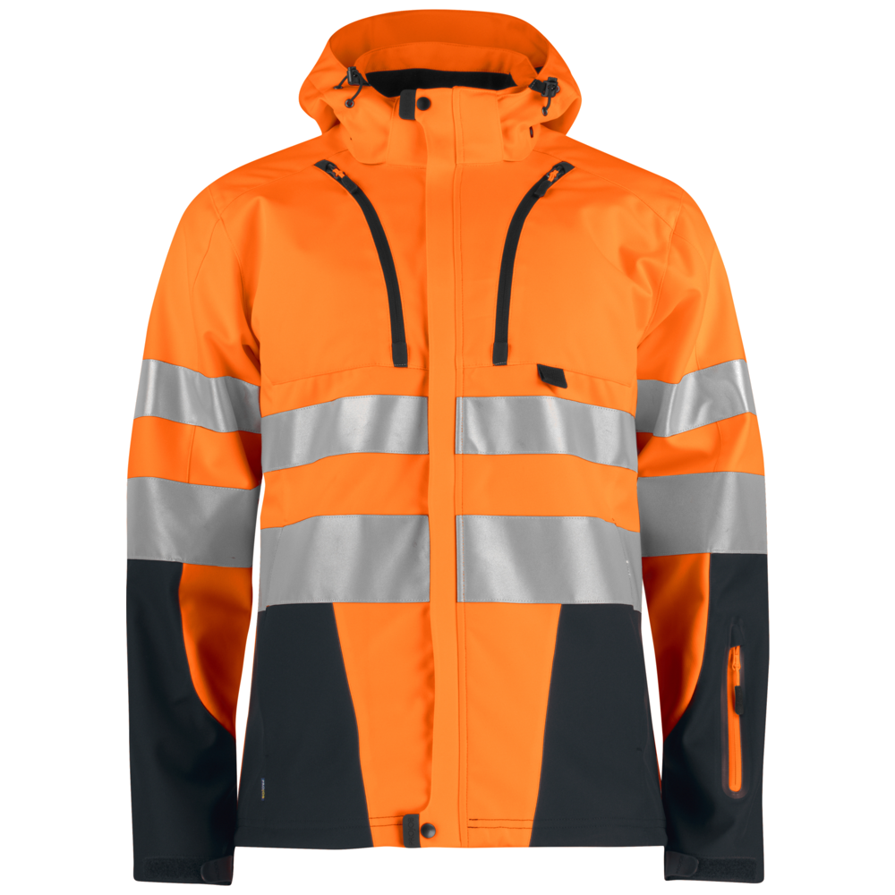 Projob Workwear 6419 Ongevoerde Signalisatiesoftshell EN ISO 20471 Klasse 3 646419