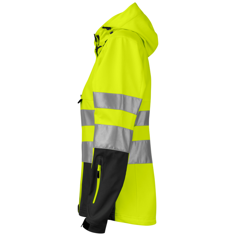 Projob Workwear 6423 Ongevoerde Signalisatie Softshell EN ISO 20471 Klasse 3 Dames 646423