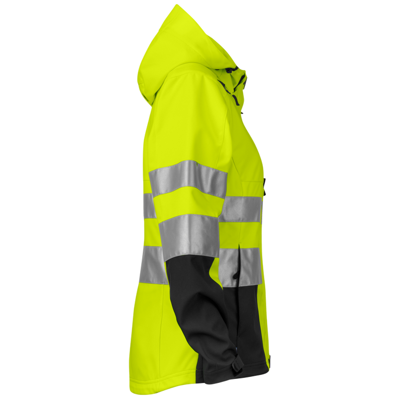 Projob Workwear 6423 Ongevoerde Signalisatie Softshell EN ISO 20471 Klasse 3 Dames 646423
