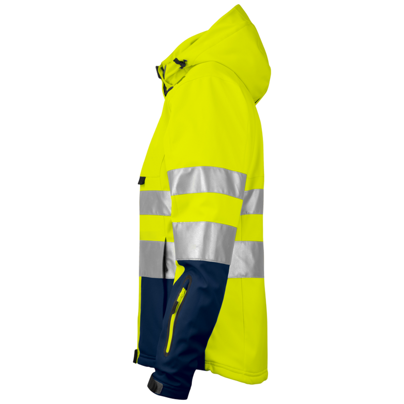 Projob Workwear 6424 Gevoerde Signalisatiesoftshell EN ISO 20471 Klasse 3 Dames 646424