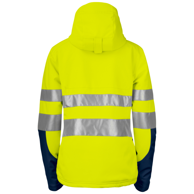 Projob Workwear 6424 Gevoerde Signalisatiesoftshell EN ISO 20471 Klasse 3 Dames 646424