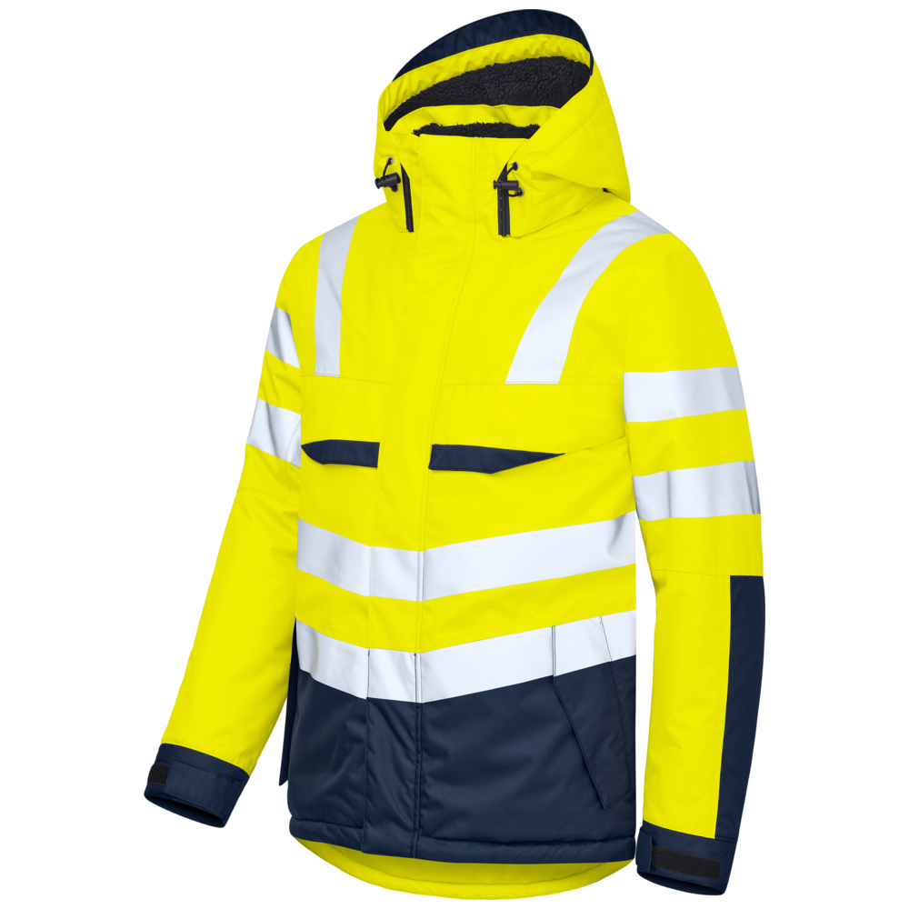 Projob Workwear 6425 gefütterte Warnjacke EN ISO 20471 Klasse 3 646425