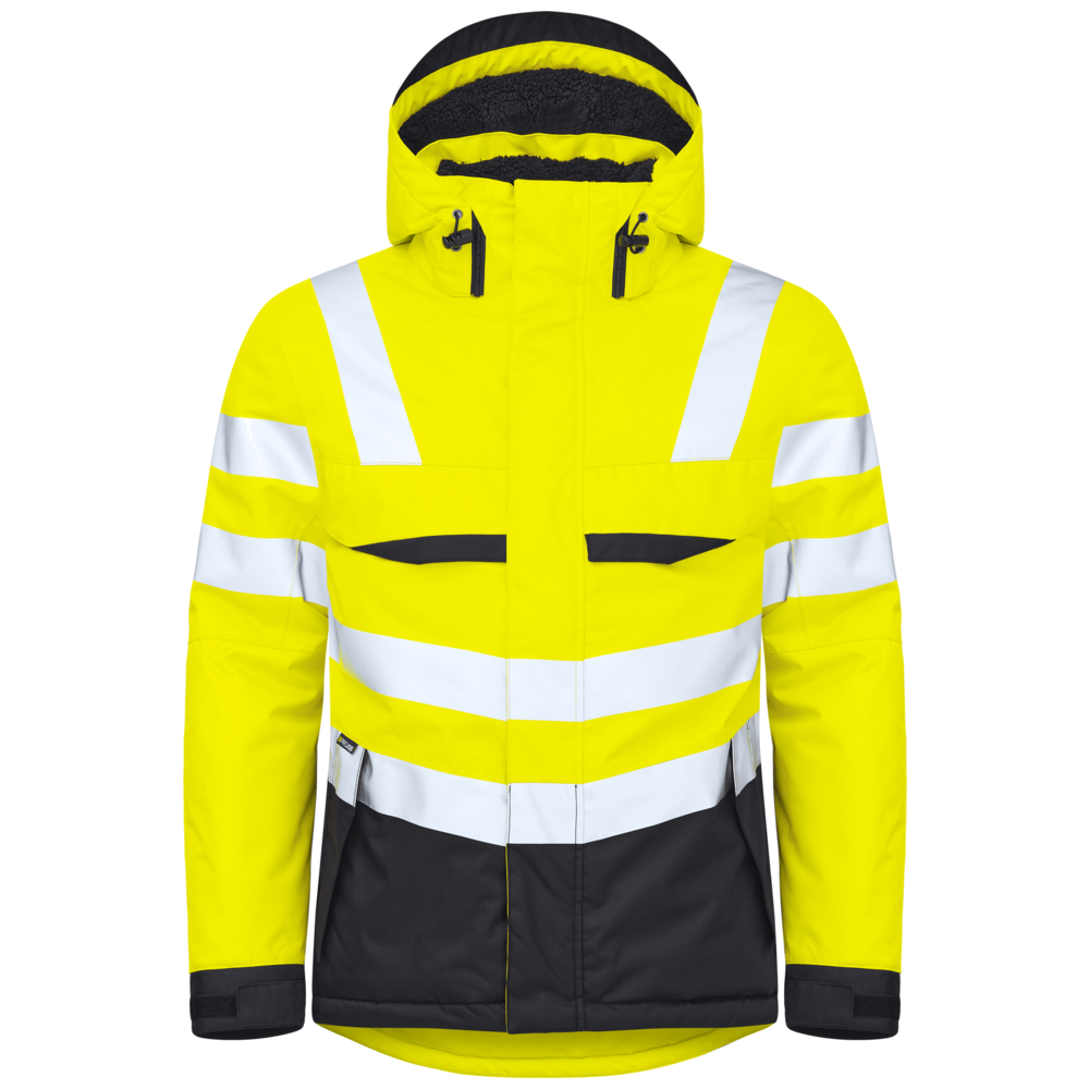 Projob Workwear 6425 gefütterte Warnjacke EN ISO 20471 Klasse 3 646425