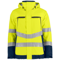 Projob Prio 6441 gefütterter Hi-Vis-Regenmantel EN ISO 20471 Klasse 3 646441