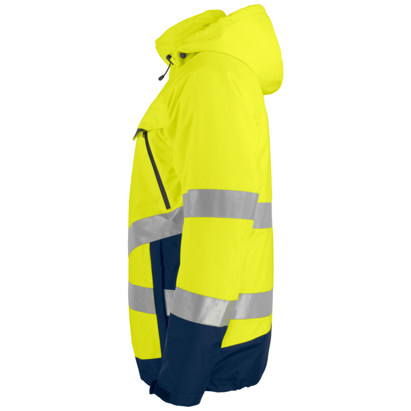 Projob Prio 6441 gefütterter Hi-Vis-Regenmantel EN ISO 20471 Klasse 3 646441
