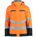Projob Prio 6441 gefütterter Hi-Vis-Regenmantel EN ISO 20471 Klasse 3 646441