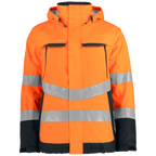 Projob Prio 6441 gefütterter Hi-Vis-Regenmantel EN ISO 20471 Klasse 3 646441