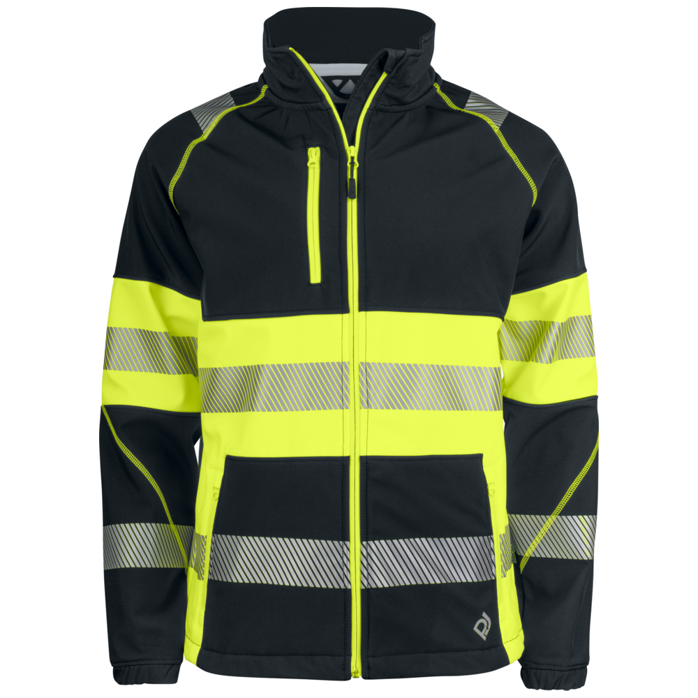 Projob Workwear 6443 Signalisatiesoftshell EN ISO 20471 Klasse 1 646443