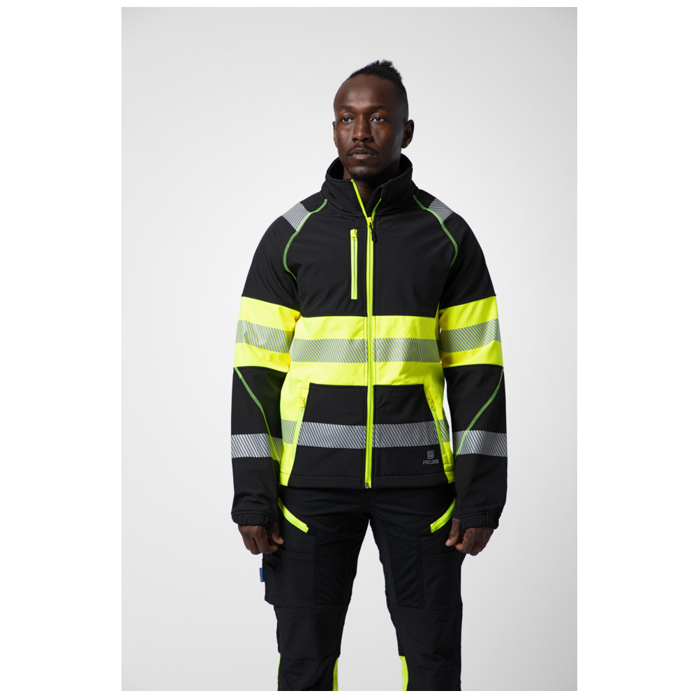 Projob Workwear 6443 Signalisatiesoftshell EN ISO 20471 Klasse 1 646443