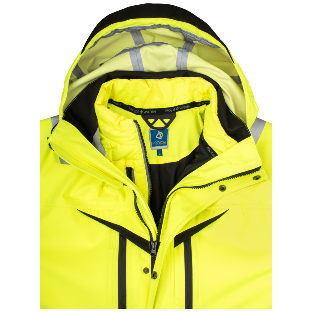 Projob Workwear 6445 Signalisatiejas 3-In-1 EN ISO 20471 Klasse 3/2 646445