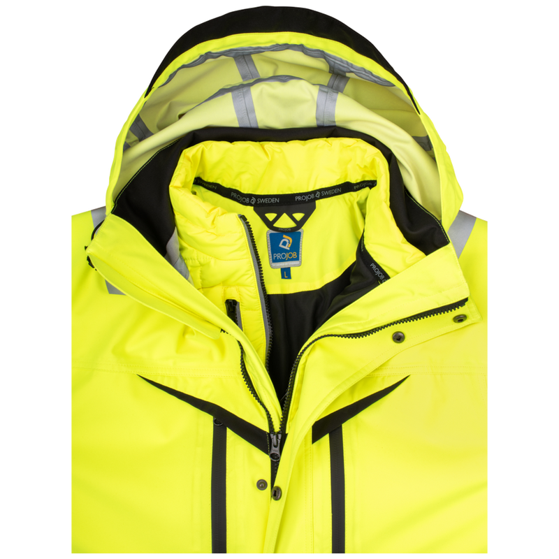 Projob Workwear 6445 Signalisatiejas 3-In-1 EN ISO 20471 Klasse 3/2 646445