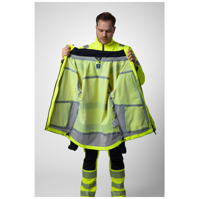 Projob Workwear 6445 Signalisatiejas 3-In-1 EN ISO 20471 Klasse 3/2 646445